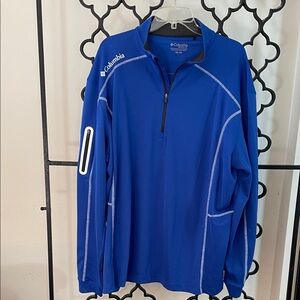 NWOT Columbia Men's 1/4 Zip Golf Pullover in Royal Blue